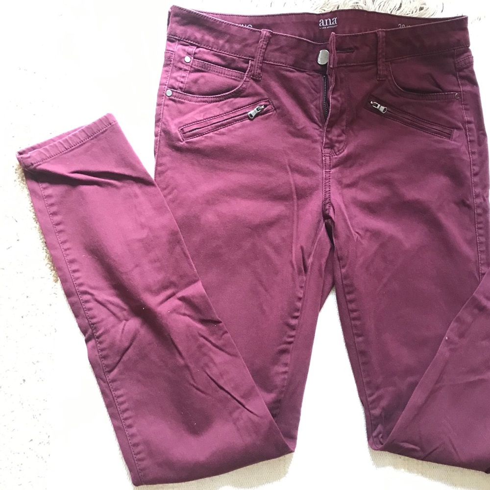 maroon pants
